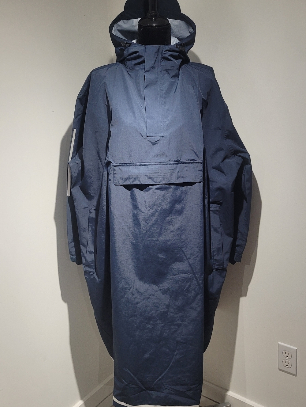 Weatherman Unisex Stride Pullover Poncho Water and Windproof Raincoat XS/S Blue